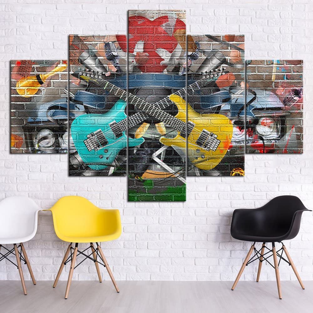 Unframed 5Pcs Musical Instrume - Picture Of Musical Instrument ulasan dan harga