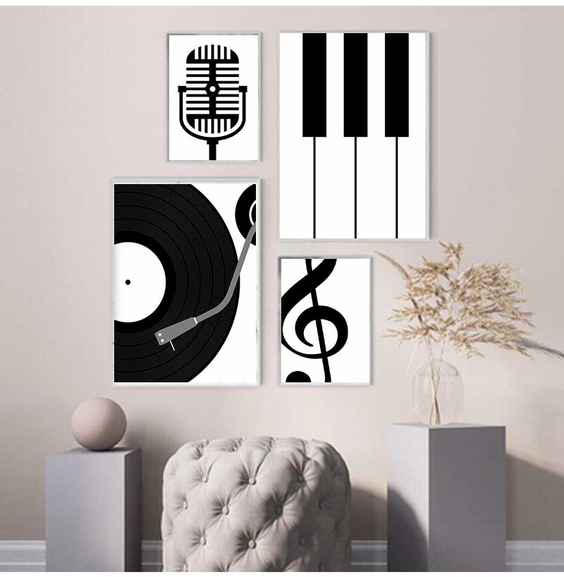 Minimalist Instrument Posters  - Picture Of Musical Instrument ulasan dan harga