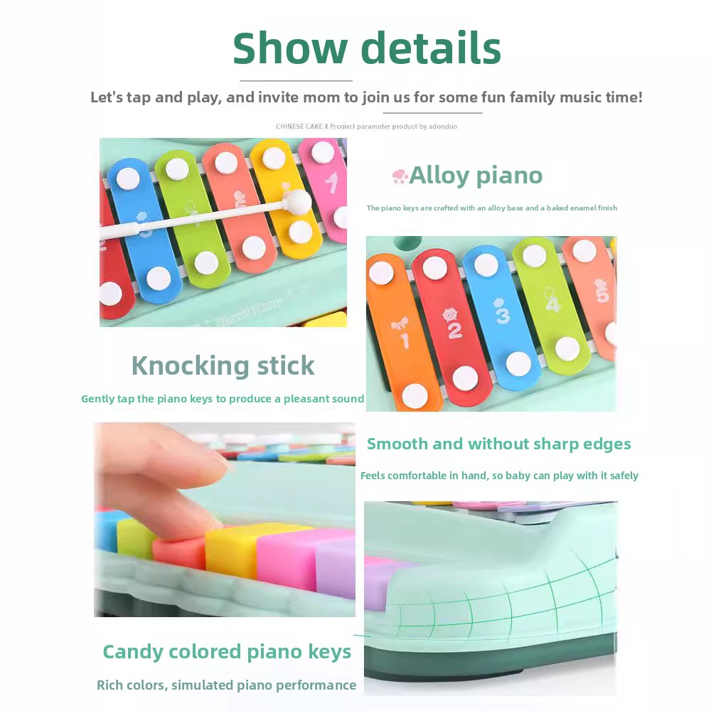 8-Note Xylophone Piano 2-in-1  - Musical Instrument Harmonium ulasan dan harga