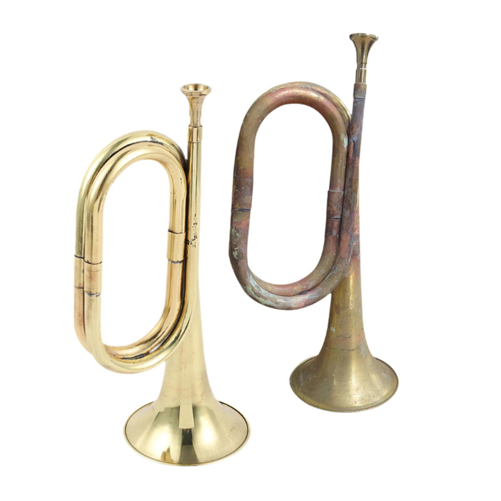 Cavalry Trumpet with Mouthpiec - Musical Instrument Bugle ulasan dan harga